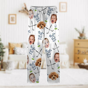 Custom Photo Best Dad By Par Pajamas Gift For Golf Lovers HA75 892730