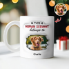 Custom Photo This Human Servant Belongs To Me 3D Inflated Effect Mug For Pet Lover TH10 894319