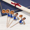 Custom Funny Face Basketball Party Decoration Cupcake Toppers LM32 893187