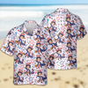 Custom Face Photo 4th of July Anniversary Hawaii Shirt LM32 899707