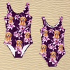 Custom Face Photo With Lily Flowers Swimsuit CH07 911240