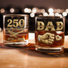 Custom Name Dad The Man The Myth The Legend US 250 Years Of Freedom 1776 - 2026 Whiskey Glass CH07 911480
