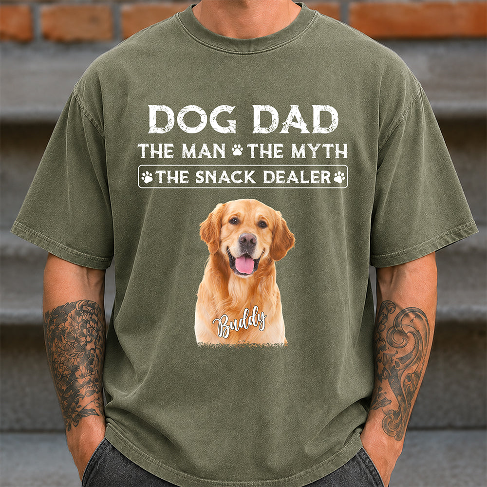 Personalized Dog Dad The Man The Myth The Snack Dealer Comfort Shirt CH07 911522