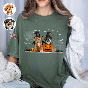 Custom Photo Ghost Dog Halloween Comfort Shirt For Dog Lovers HA75 897704