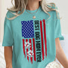 Personalized Best Dog Dad Ever Paw American Flag Comfort Shirt CH07 911526