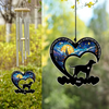 No Longer By My Side But Forever in My Heart Personalized Dog Memorial Acrylic Wind Chimes LM32 893841