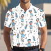 Custom Face Photo Golf Polo Shirt Gift For Golf Lover CH07 911176
