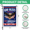 Custom Family Name 250th Anniversary God Bless America Christian Patriotic Garden Flag HO82 901882