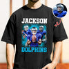 Custom Photo Football Player Bootleg Tee - Personalized Comfort Color Shirt CH07 899492
