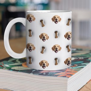 Custom Face Photo With Icon Dog For Dog Lover 3D Inflated Effect Mug TH10 894335