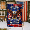 Custom Family Name America 250 Years Of Freedom 1776-2026 Eagle Garden Flag CH07 910648
