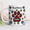 Custom Name Pawy Christmas 3D Inflated Effect Mug For Dog Lover TH10 894369
