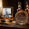 Custom Photo Father Of The Bride, Groom Engraved Rock Glass Gift For Father's Day LM32 668939