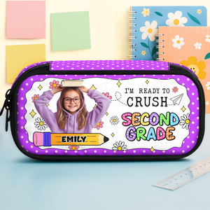 Custom Kid Photo I am Ready To School Personalized Pencil Case Back To School Gift CH07 896206
