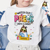 Custom Photo Watch Out Pre-K Here I Come Back To School Personalized Kid Shirt HA75 921718