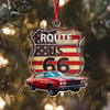 Custom Photo Route US 66 Car Acrylic Ornament HA75 897448