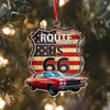 Custom Photo Route US 66 Car Acrylic Ornament HA75 897448