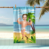 Custom Photo Beach Towel Funny Gift For Family LM32 899673