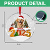 Custom Dog Christmas Cake Crew Photo - Personalized Glass Ornament CH07 899976