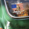 Custom Photo 250 Years Of Freedom With Dog Cat Pet Car Window Decal Sticker HA75 920102