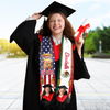 Custom Grad Photo Country Flag Class of 2026 Stoles Sash, Graduation Gift, Senior Gift CH07 910058