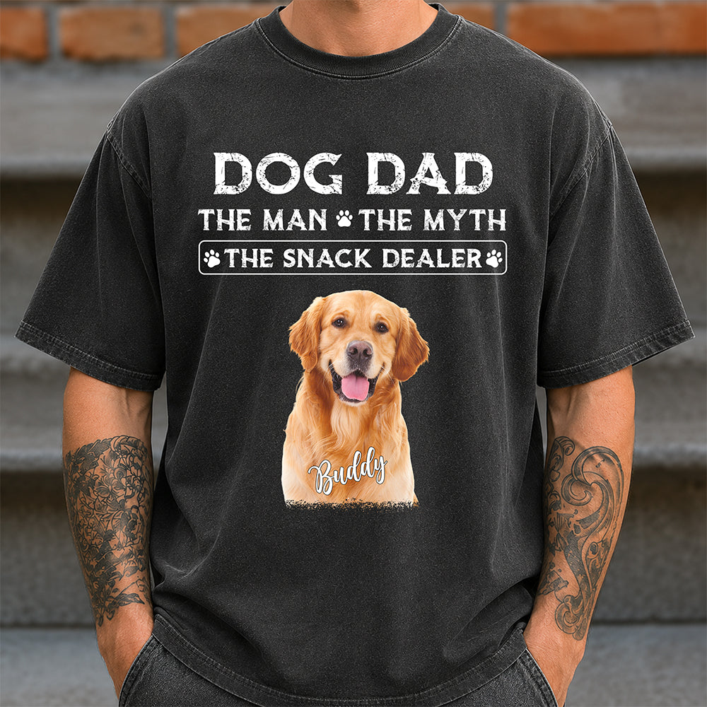 Personalized Dog Dad The Man The Myth The Snack Dealer Comfort Shirt CH07 911522