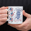 Custom Name You Are The World's Best Dog Dad Ever We Woof You American Flag Paw Mug TH10 170165