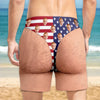 Custom Photo Funny Patriotic America Flag Freedom and Chill Beach Short TH10 170483