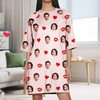 Custom Funny Face Nightgown Gift For Wife, Girlfriend CH07 910364