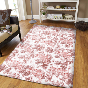 Personalized Dog Toile De Jouy Rug Gift For Dog Lovers HO82 894182