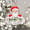 Custom Name And Character Christmas Wooden Money Holder Ornament, Personalized Holiday Cash Gift For Family TH10 171231