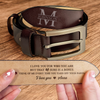 Personalized Leather Belt for Anniversary, Valentines Day Gift for Husband, Boyfriend HA75 898720