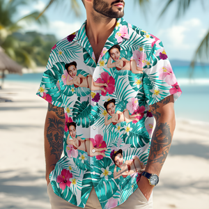 Custom Face Funny Hawaii Shirt Gifts For Husband, Boyfriend HA75 892718