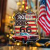 Custom Photo Route US 66 Car Acrylic Ornament HA75 897448