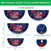 250 Anniversary USA 1776-2026 Personalized Non-Pleated Fan Flag HA75 921682