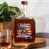 Custom Photo Route US 66 Car Whiskey Bottle HA75 897812