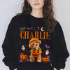 Custom Dog Photo Halloween Dark Shirt, Personalized Gift for Dog Lovers CH07 180160