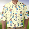 Custom Face Photo Golf Polo Shirt Gift For Golf Lover CH07 911176