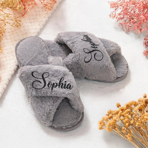Personalized Name Bride Slippers Gift For Wedding Day, Holiday LM32 893827