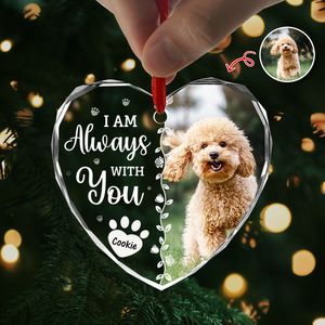 Custom Photo Favorite Hello And Hardest Goodbye Memorial Heart Shape Glass Ornament HA75 892810