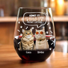 Custom Photo Life Would Be Boring Without Me Dog Cat Wine Glass Christmas Gift HA75 892950