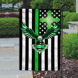 Custom American Flag With Family Name - Personalized Garden Flag LM32 897227