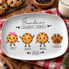 Personalized Family Cookie Characters Platter, Favorite Cookies Holiday Gift TH10 171545