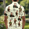 Custom Photo Best Dad By Par Golf Polo Shirt Personalized Funny Faces Bigfoot Golf Shirt For Dad CH07 910858