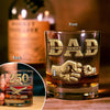 Custom Name Dad The Man The Myth The Legend US 250 Years Of Freedom 1776 - 2026 Whiskey Glass CH07 911480