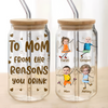 Happy Mother's Day Custom Photo From The Reasons You Drink Glass Can With Lid HO82 893576