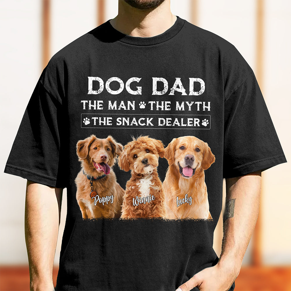 Personalized Dog Dad The Man The Myth The Snack Dealer Comfort Shirt CH07 911522