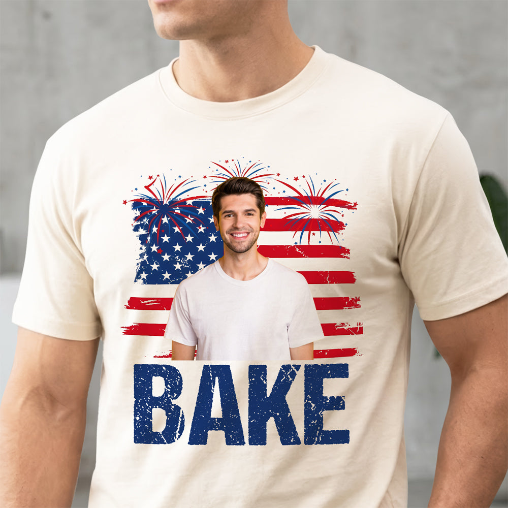 Custom Photo Bake or Shake America Flag Patriotic Comfort Shirt TH10 170249