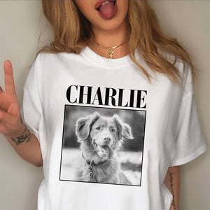 Custom Photo and Name Dog Pet Comfort Shirt Gift For Dog Pet Lovers HA75 897272