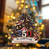 Personalized Family Christmas Tree 250 Acrylic Ornament Patriotic Christmas Gift CH07 180328